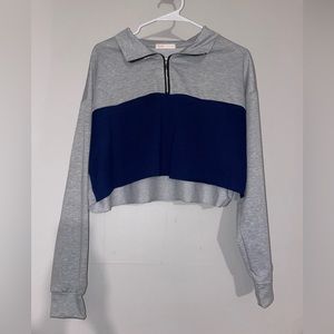 half zip 2 tone